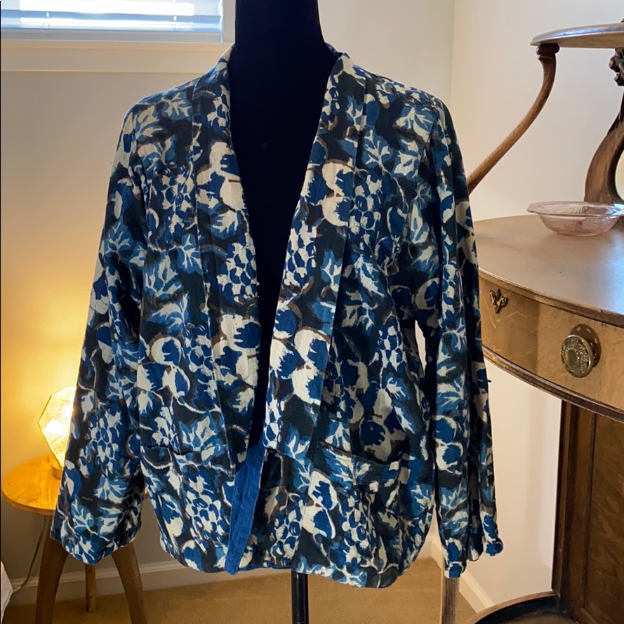 Blue Batik Jacket